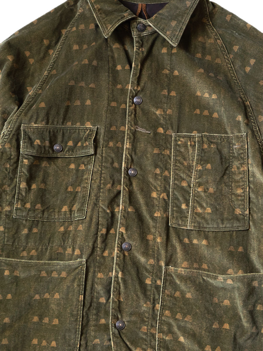 Velvet Iris Pattern CACTUS Coverall