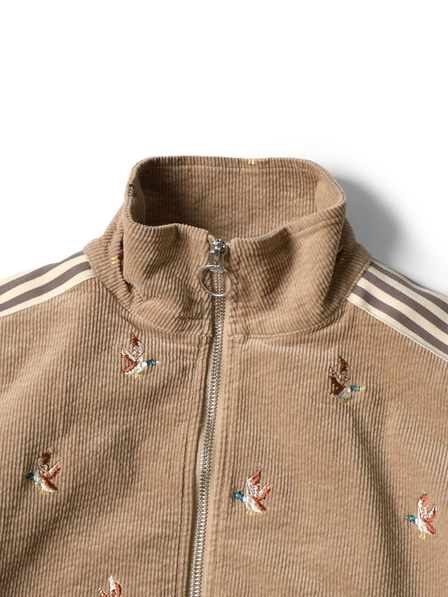 11W Stretch Corduroy Duck Embroidery Track JKT（...