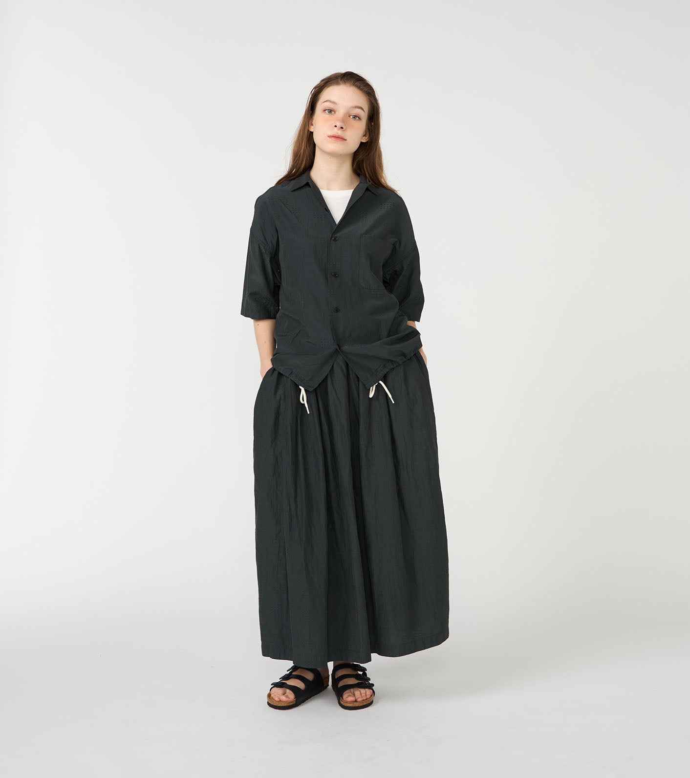 Open Collar S/S Shirt