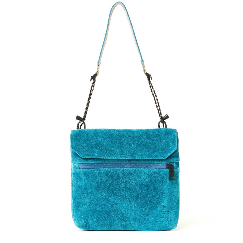 WATER PROOF SUEDE SACOCHE/TURQUOISE