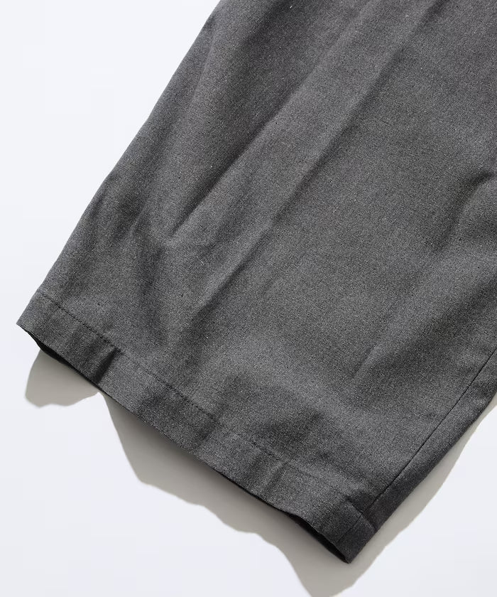 Wide Silhouette Linen Mix Tuck Easy Pants [Limited Edition]