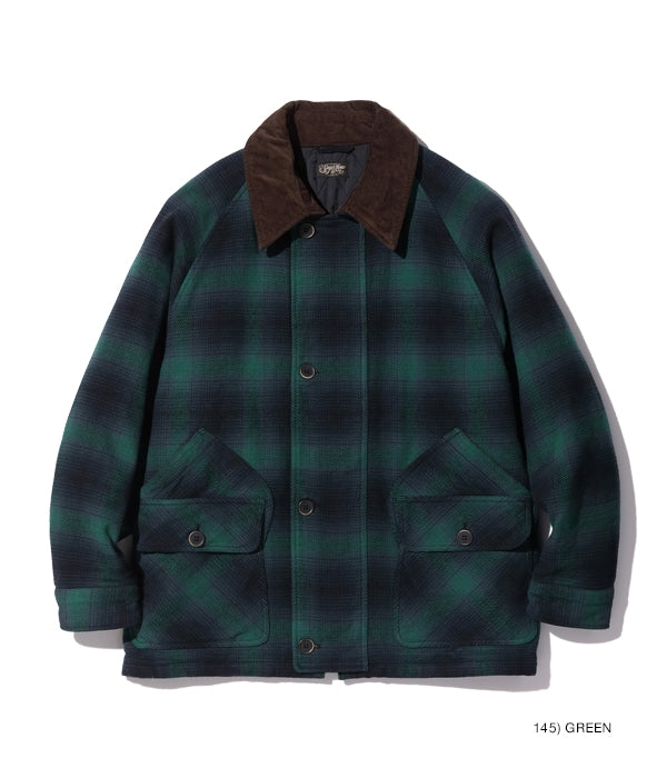OMBRE PLAID HEAVY FLANNEL HUNTING JACKET