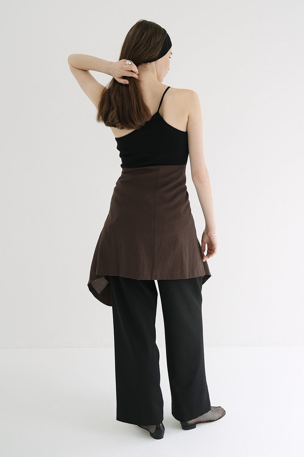 ONE SHOULDER RIB TANK TOPS