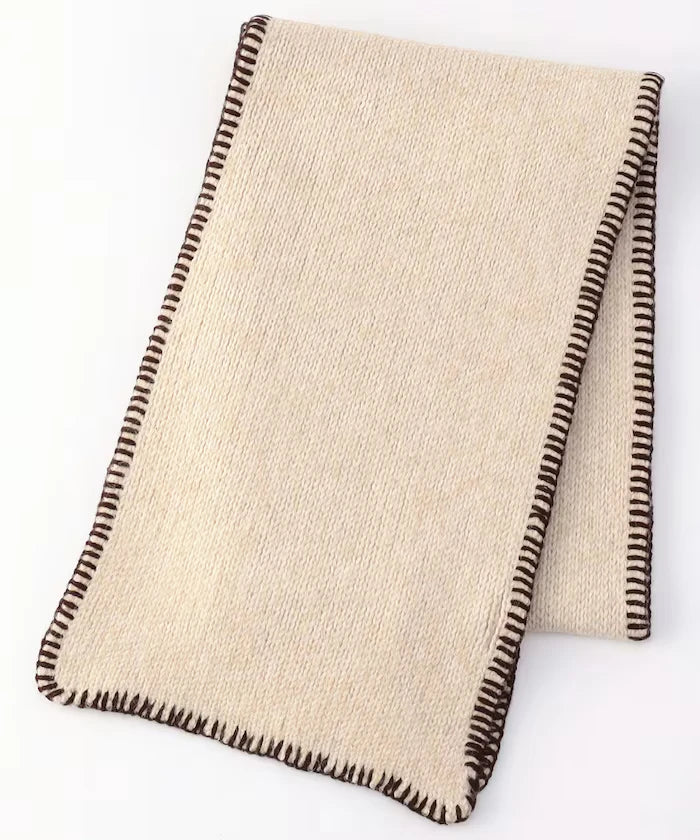 Color Block Blanket Stitch Scarf