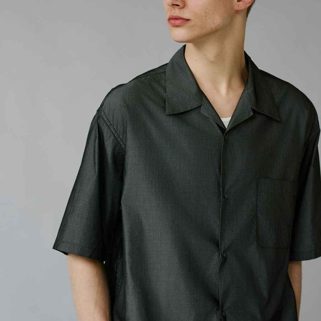 GL39540 / COTTON × SILK CHAMBRAY SNAP SHIRT