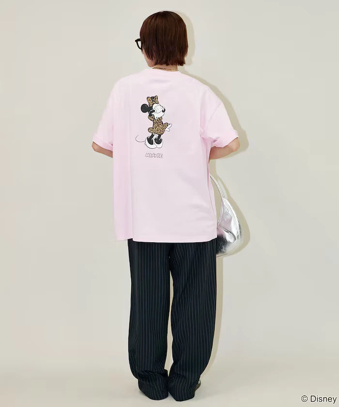 <Functional Material>Mickey Mouse & Minnie Mouse/Face T-Shirt Limited Edition