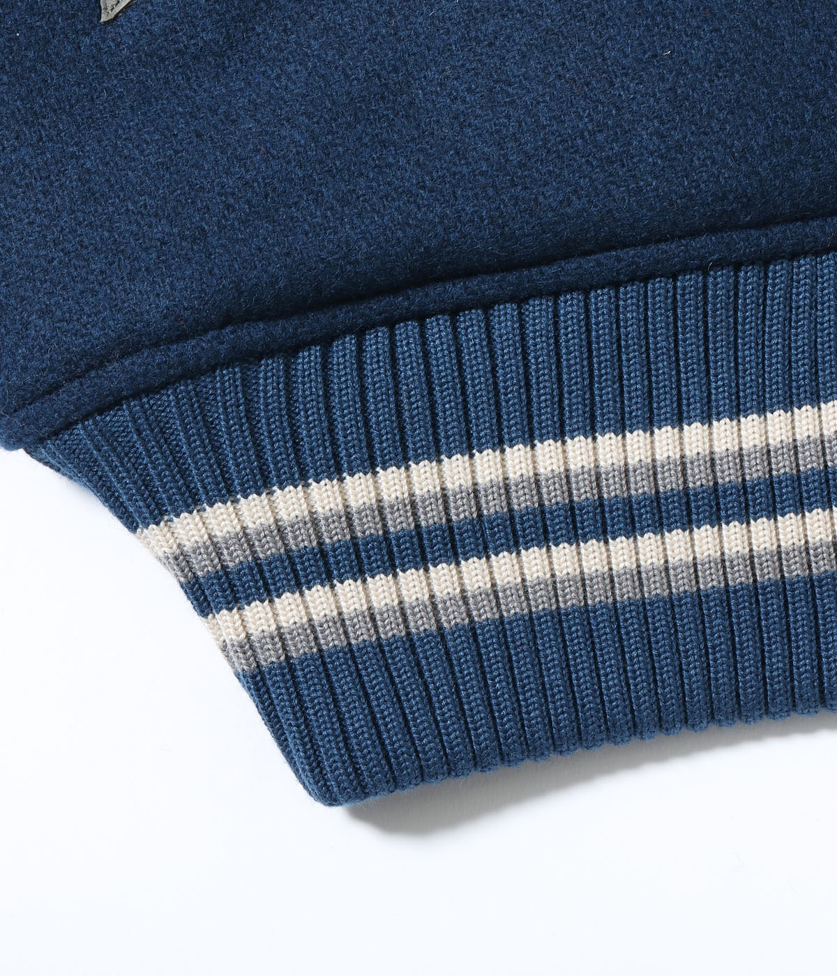 30oz. WOOL MELTON AWARD JACKET “BLUE PECKERS” (NAVY)