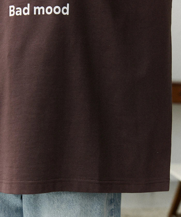 <Functional Material> Bad Mood Dog Print T-Shirt Limited Edition