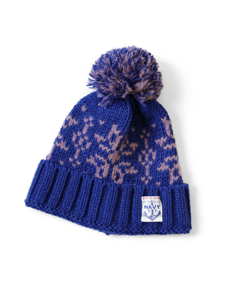 3G Wool Snow Pattern Knit CAP
