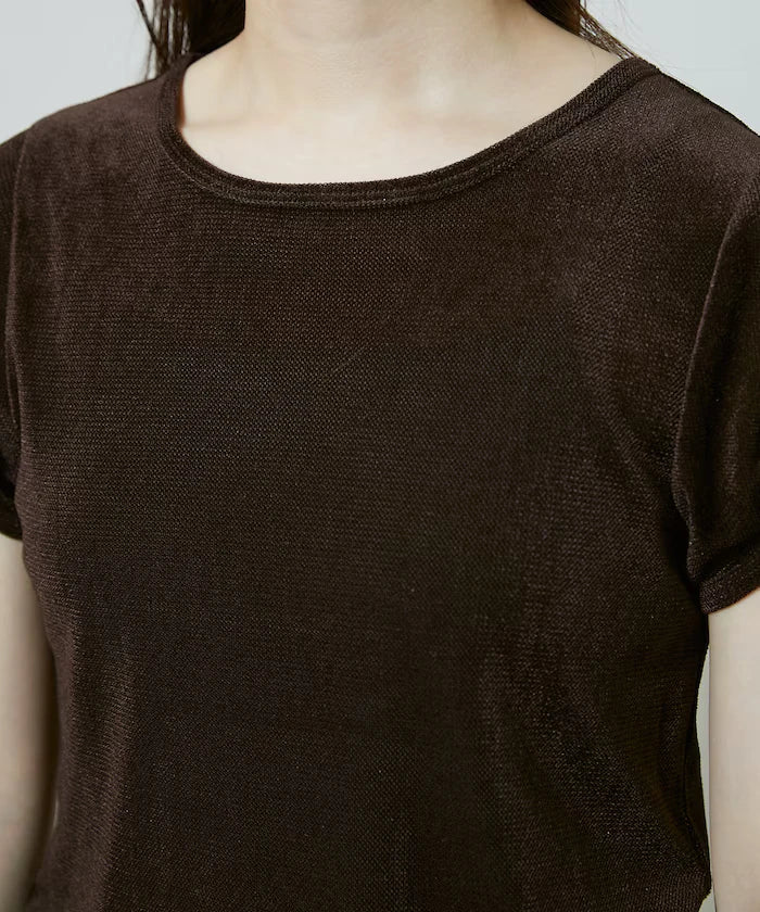 Puff Sleeve Sheer Flocky T-Shirt Limited Edition