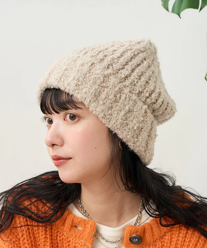 Boucle Knit Cap