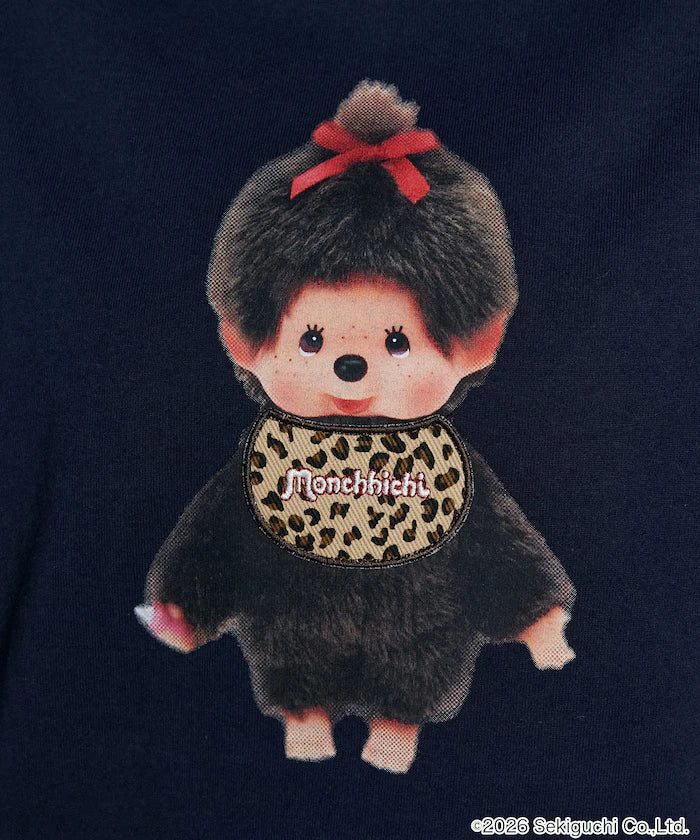 Monchhichi Mixed Material Docking T-Shirt Limited Edition