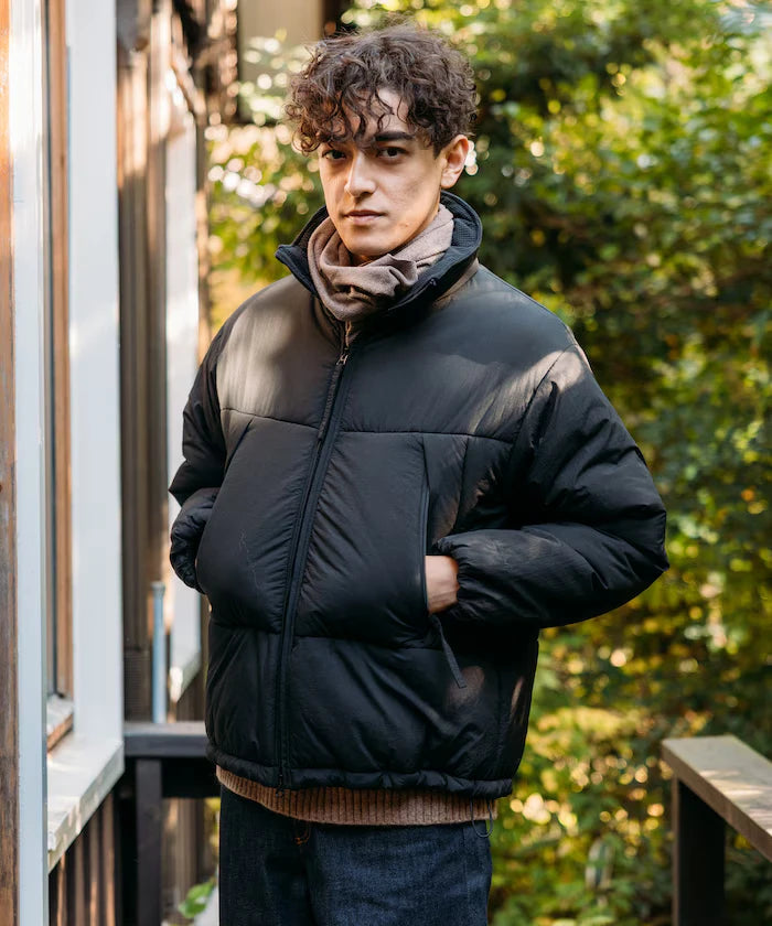 PRIMALOFT PUFF JACKET / Primaloft Stand Collar Puff Jacket / Insulated Blouson