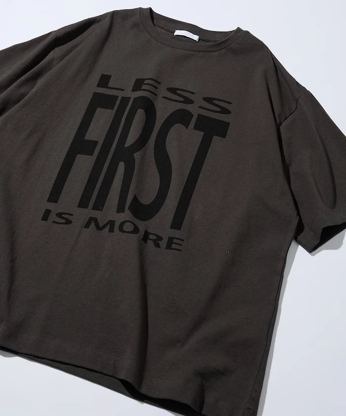 6 Ounce Front Logo Print Crew Neck T-Shirt / Print T-Shirt PRINT BIG FIRST