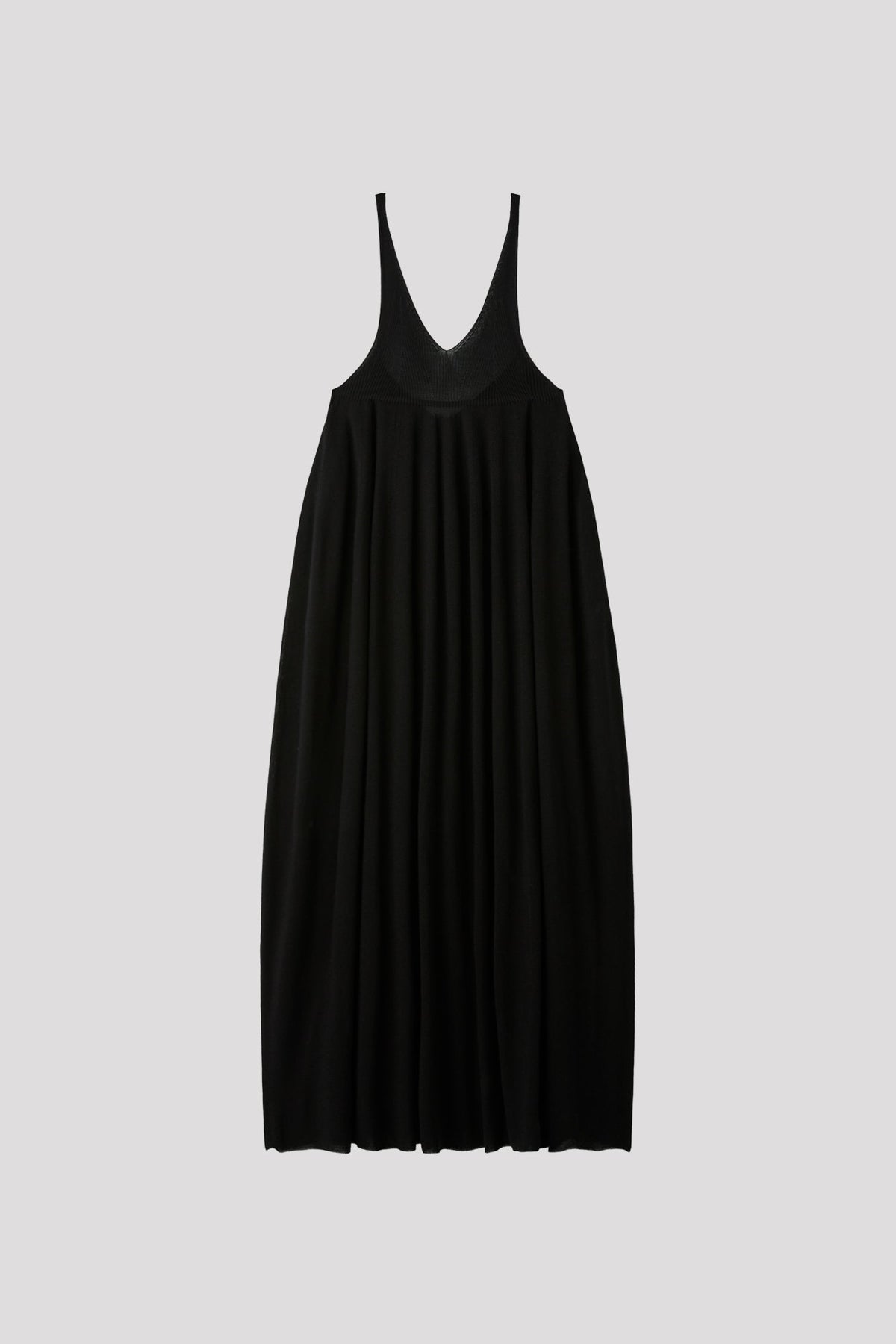 SILK RIVULET STRAP BUST FLARE DRESS