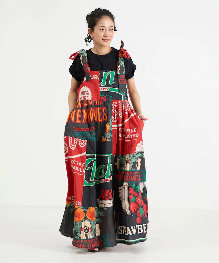 India FEEDBAG Print Shoulder Ribbon Camisole Dress