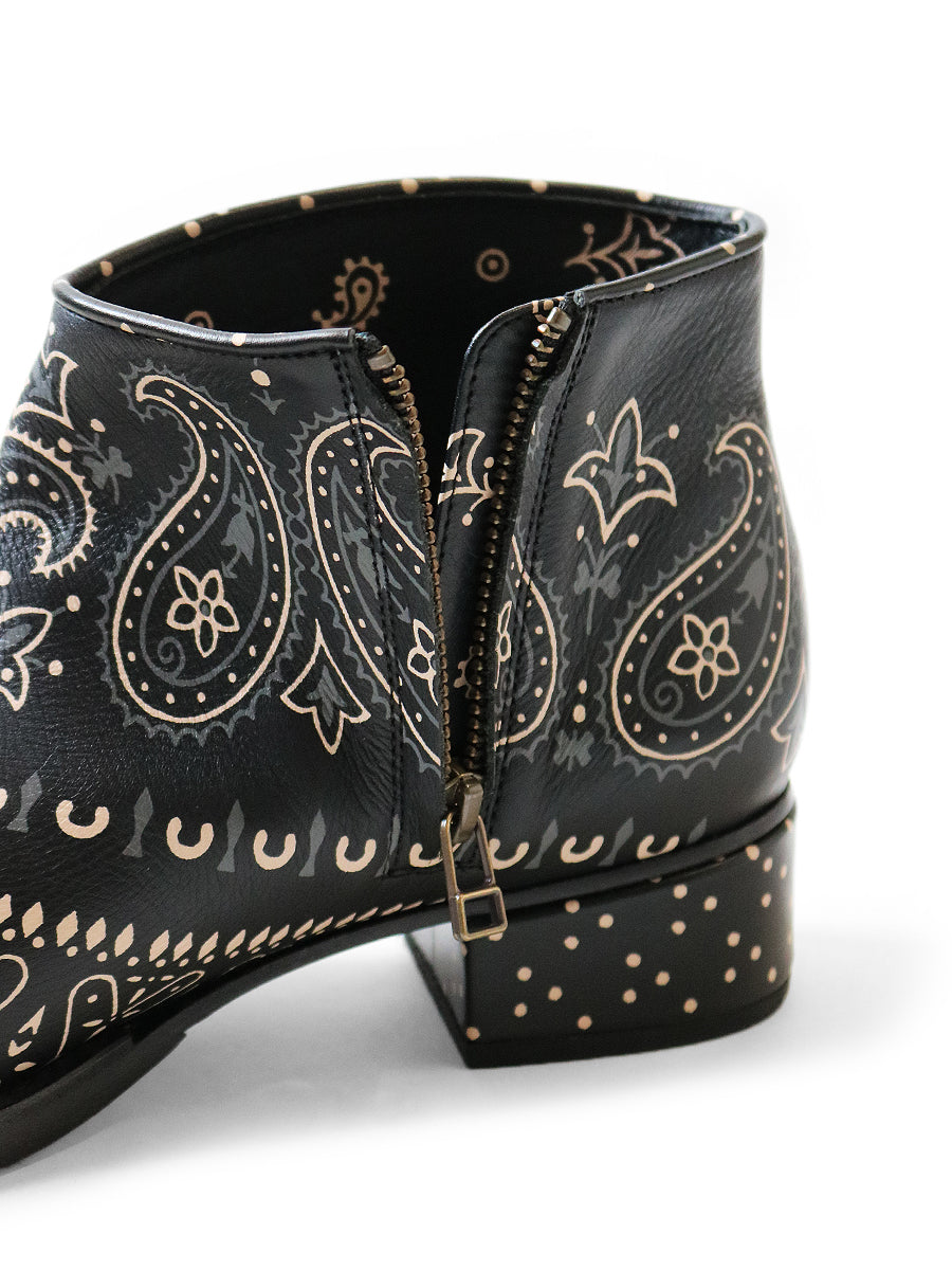 Leather Bandana pt Short Boots