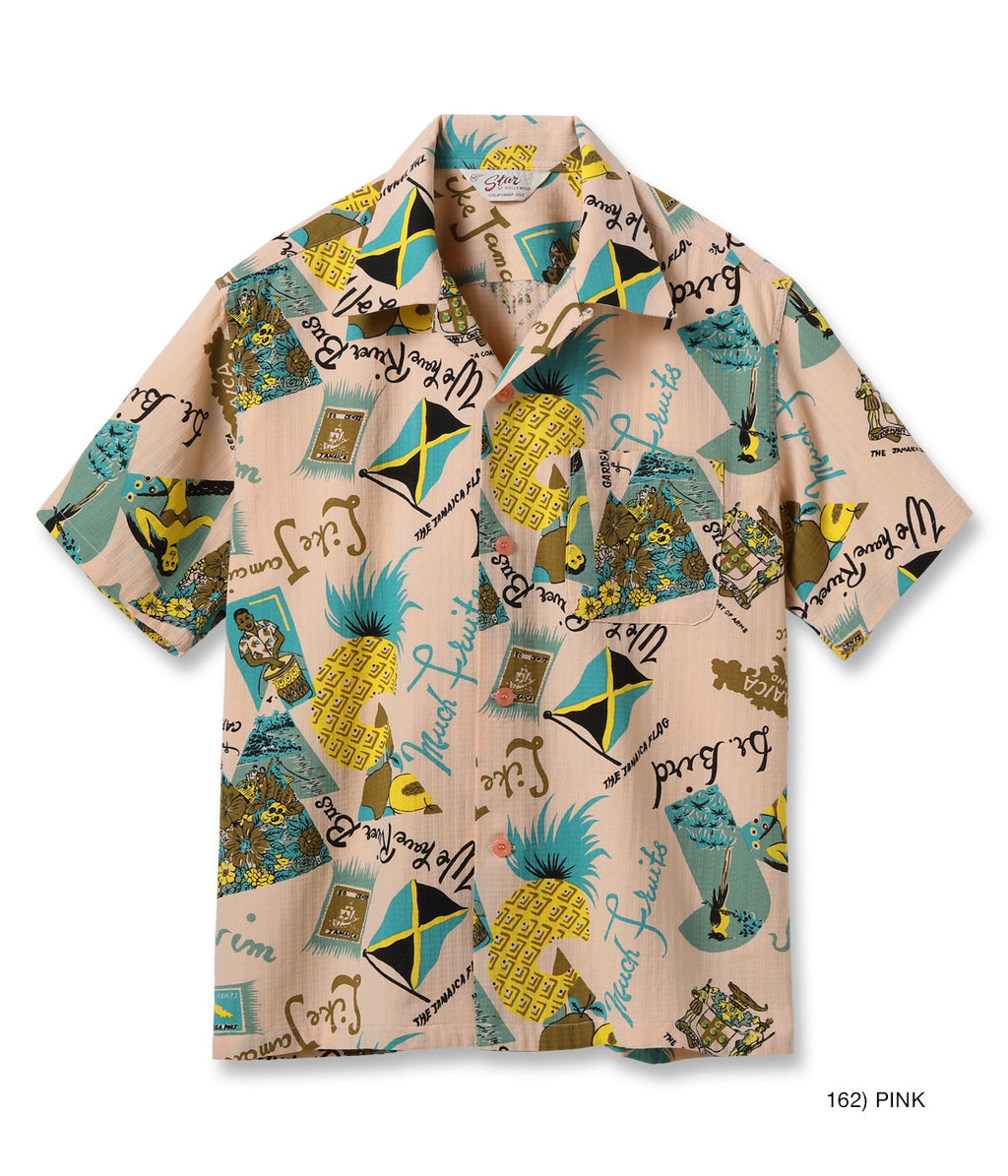 DOBBY COTTON OPEN SHIRT “JAMAICA”