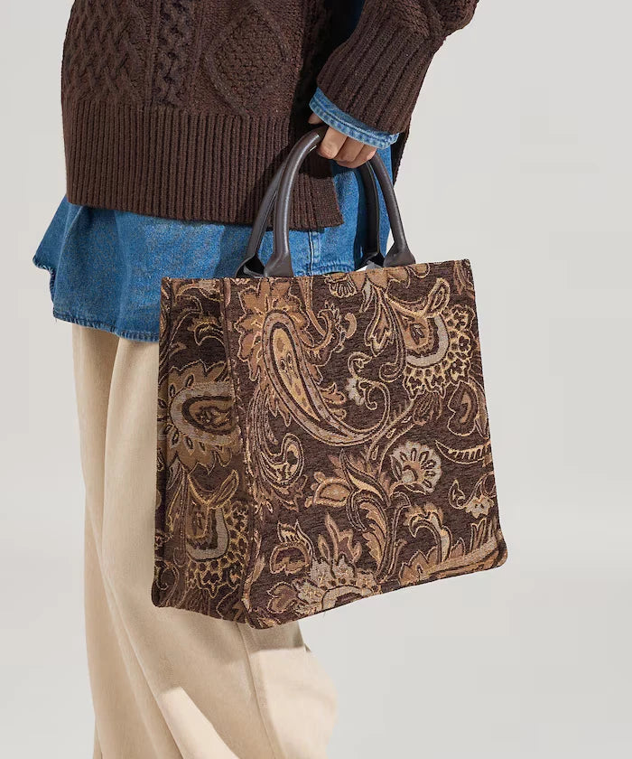 2WAY Paisley Jacquard Tote Bag Limited Edition