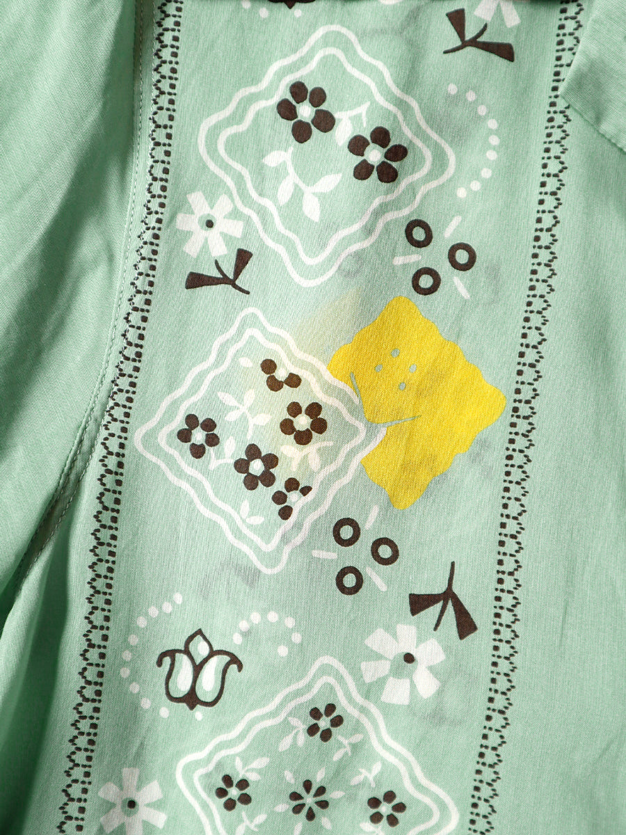 Silk Rayon PECKISH RAINBOWY Pattern Langle Color...