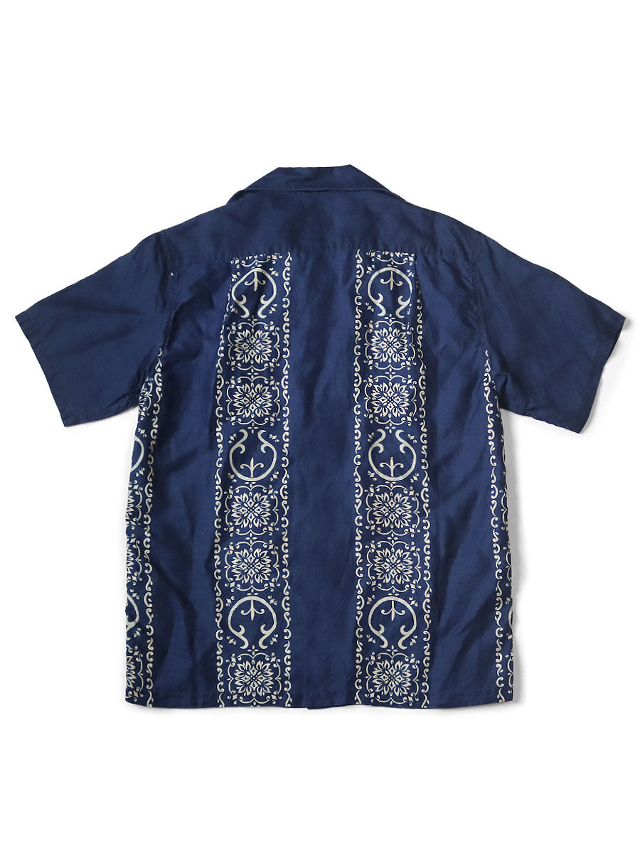 French Cross Linen Havana Banana Pattern Rangleka...
