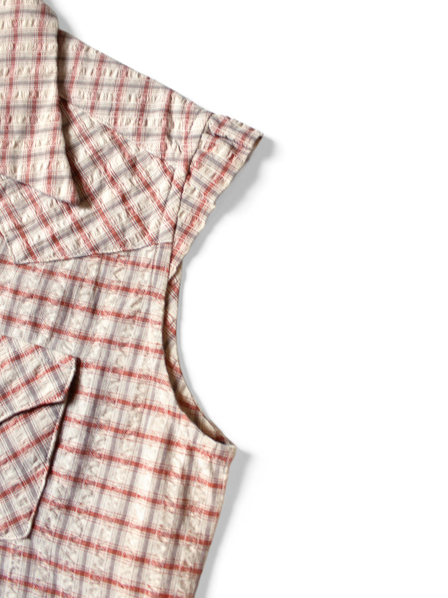 Cotton Linen Soccer Check Love-ly Western Shirt