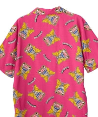 Levitated Girl Open Collar Shirt