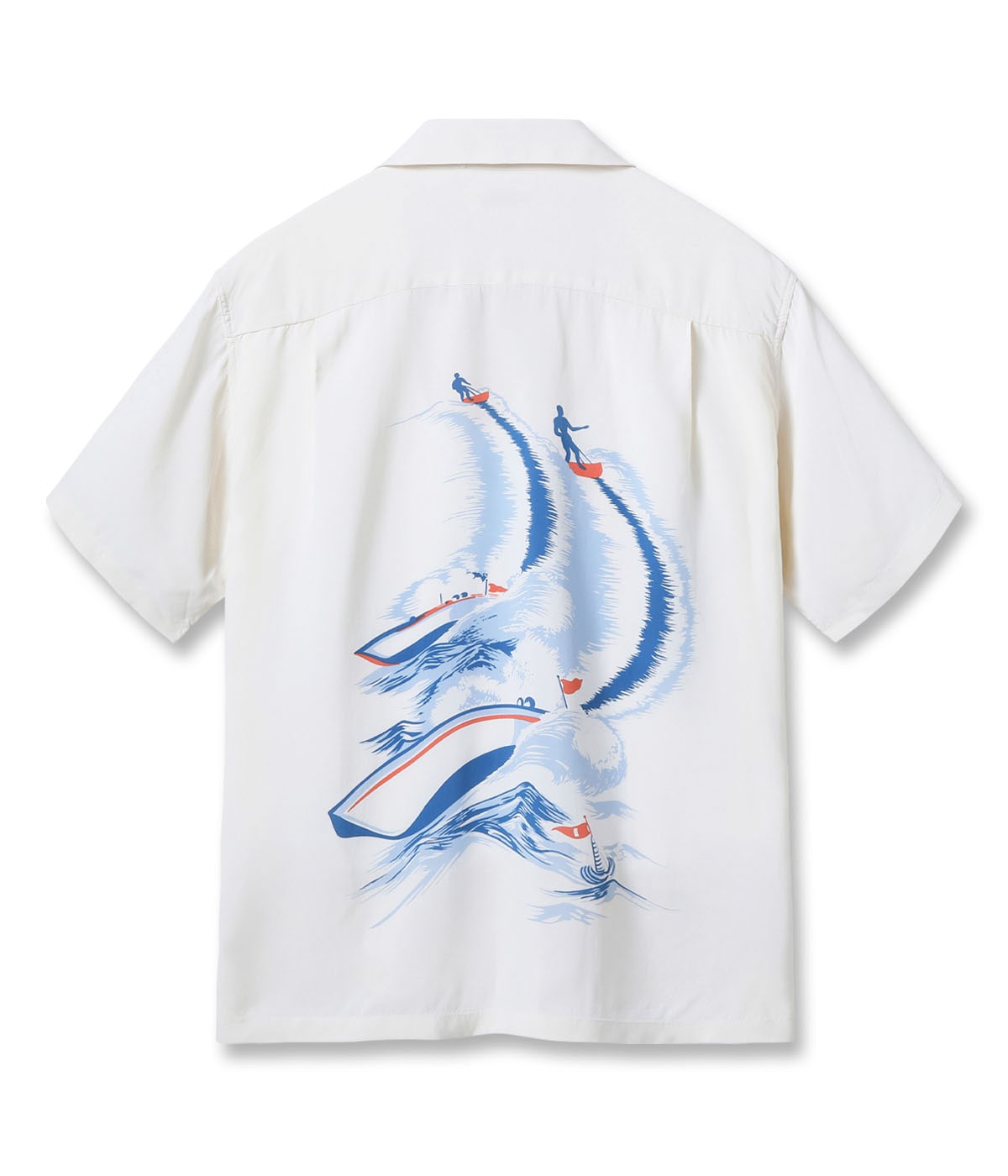 Rayon Hawaiian Shirt "Water Skiing"