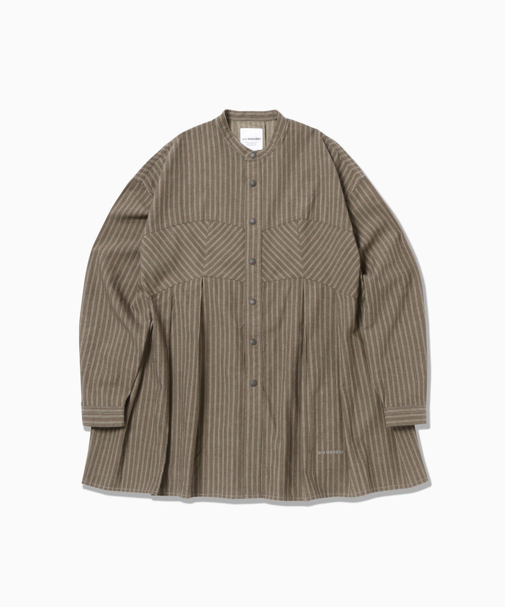 C/W stripe long shirt (W)