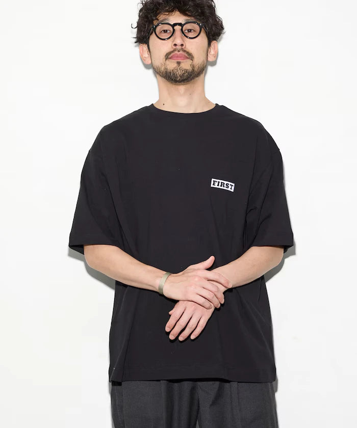 6oz Front Logo Embroidery Crew Neck T-Shirt / Back Print T-Shirt PRINT LEFT CHEST EMBROIDERY BOX FIRST