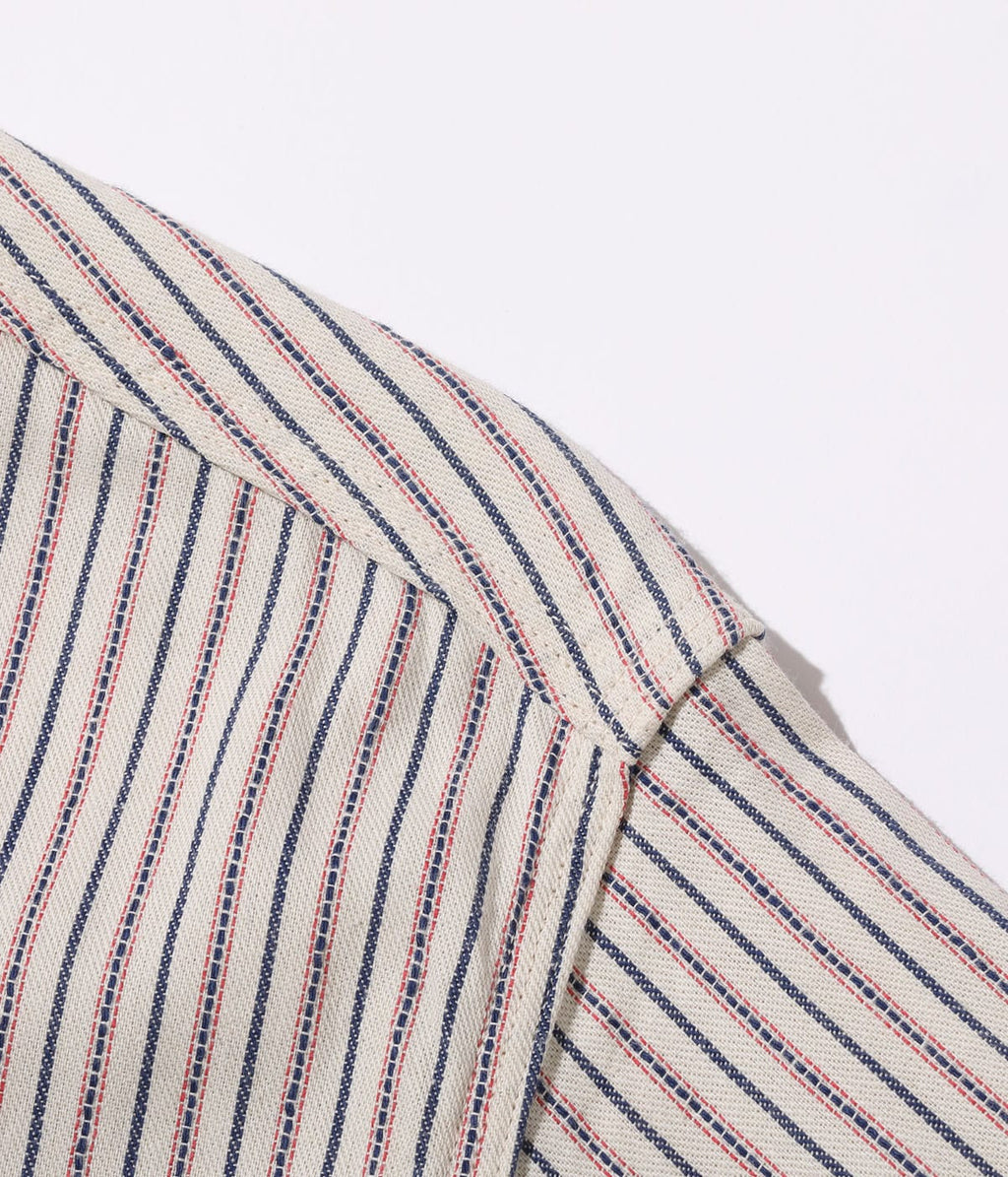 Dobby Stripe Work Shirt (Short Sleeve)