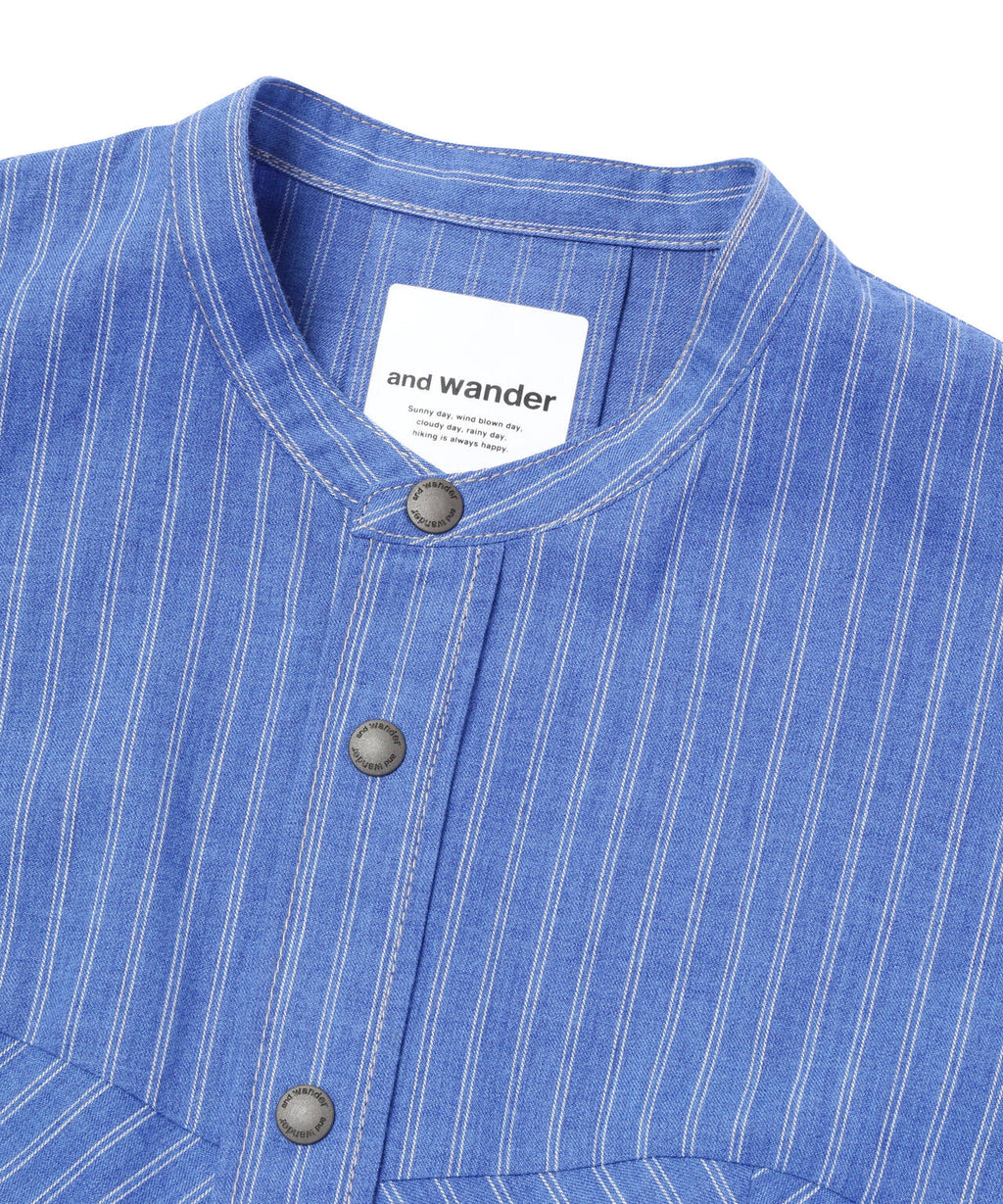 C/W stripe long shirt (W)