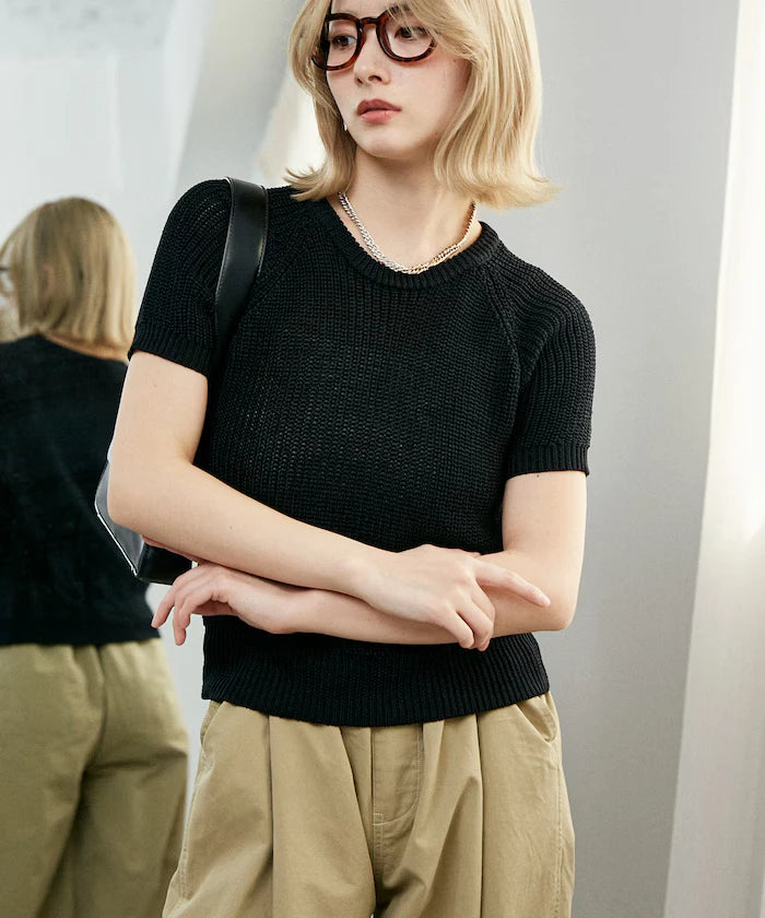 Compact Summer Knit with Purl Stitch - Limited Expansion