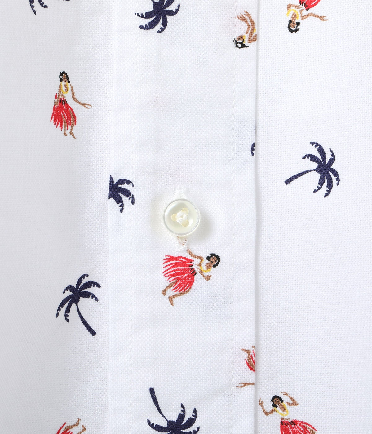 Cotton Oxford B.D. Shirt 'Hula Dancer'