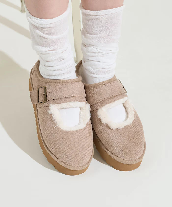Thick Sole Eco Fur Mary Jane [Limited Edition]