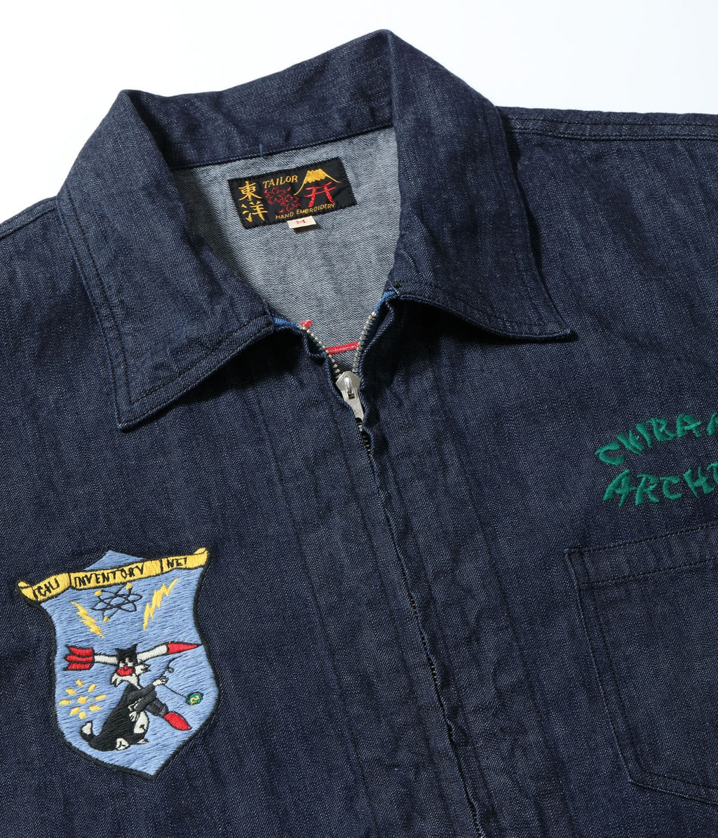 Late 1950s Style Blue Denim Okinawa Jumper "CHIBANA ARCHER'S"