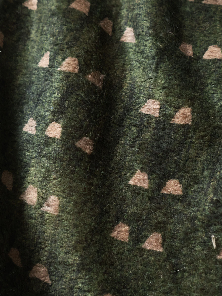 Iris Pattern Fleece Easy Straight Pants