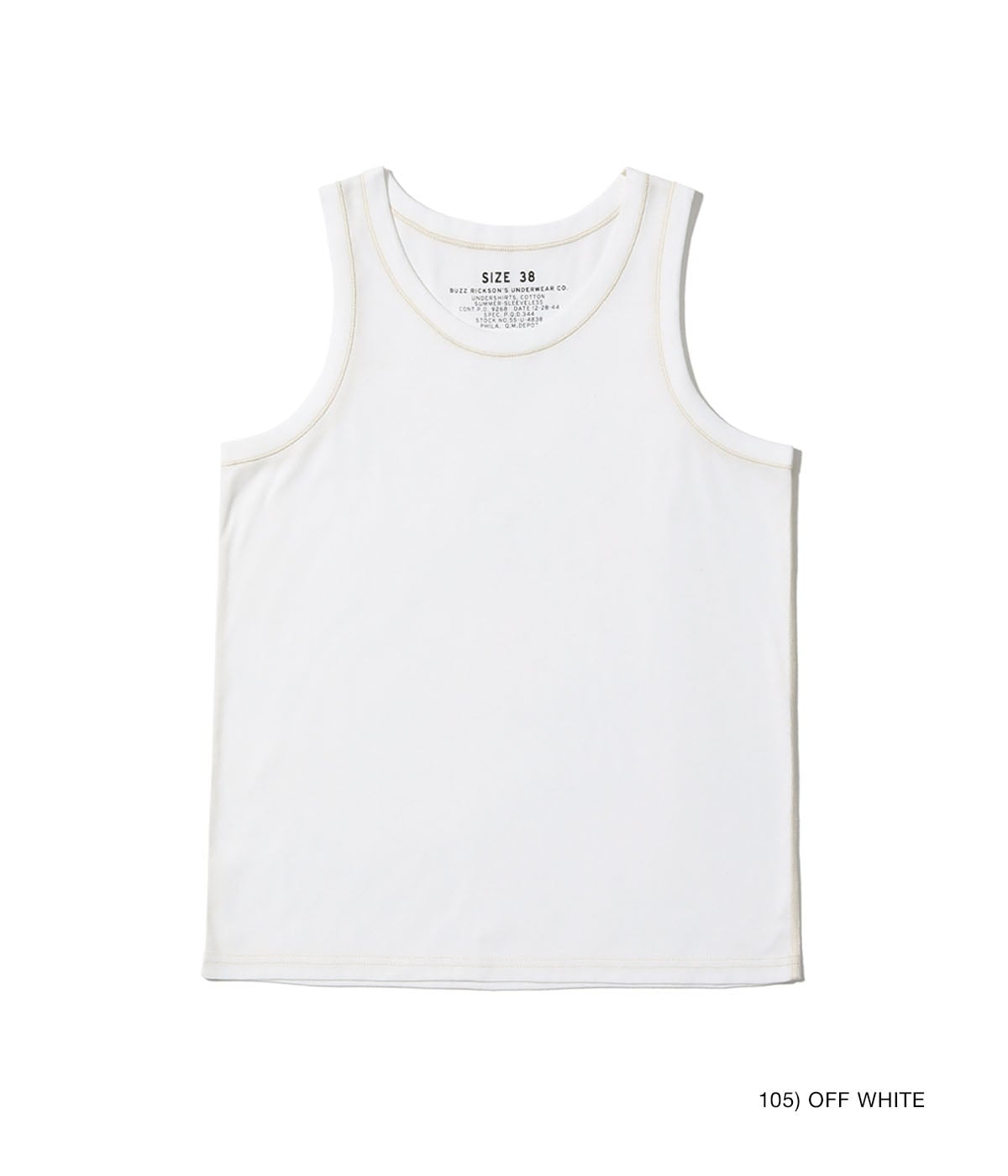 UNDERSHIRTS, COTTON SUMMER-SLEEVELESS