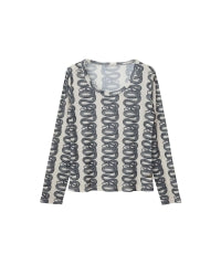 SNAKE LOOP Pattern T-Shirt