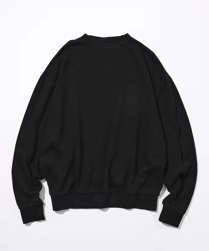 Front Print Crew Neck Sweat FIRST / Relaxed Fit