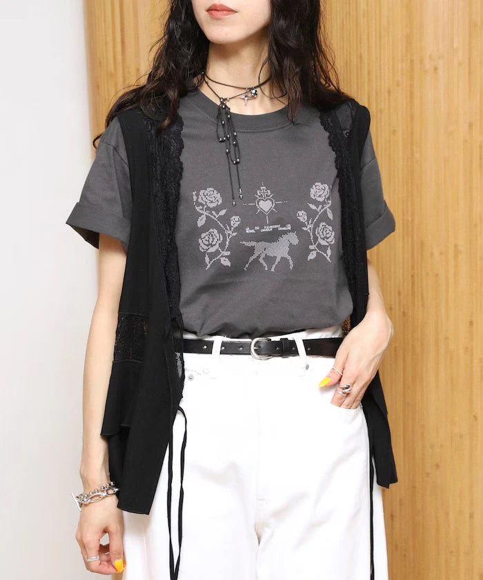 Switch Race Vintage Satin Ribbon Vest [Limited Release]
