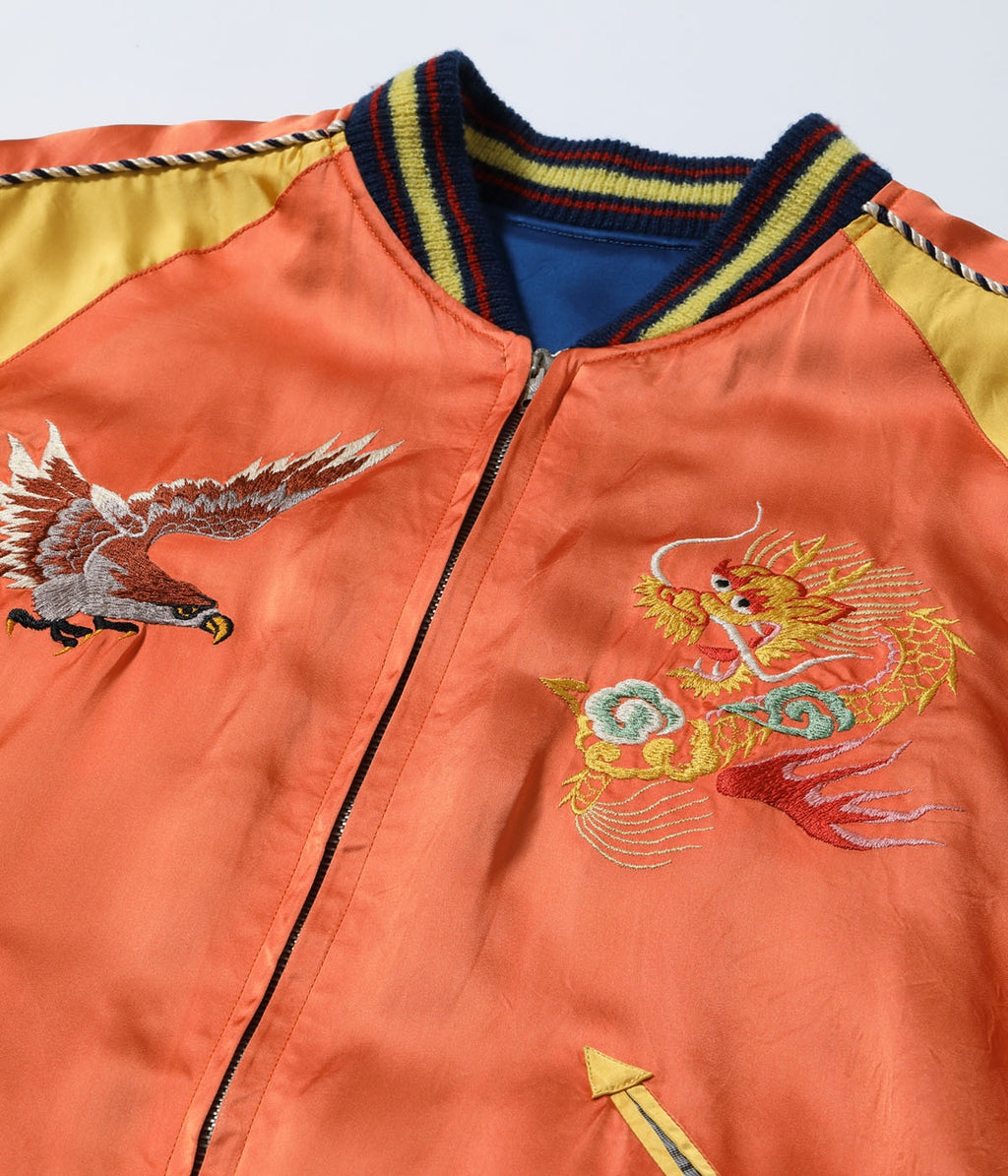 Late 1940s Style Acetate Souvenir Jacket KOSHO & CO. Special Edition ���EAGLE & DRAGON��� �� ���JAPAN MAP���