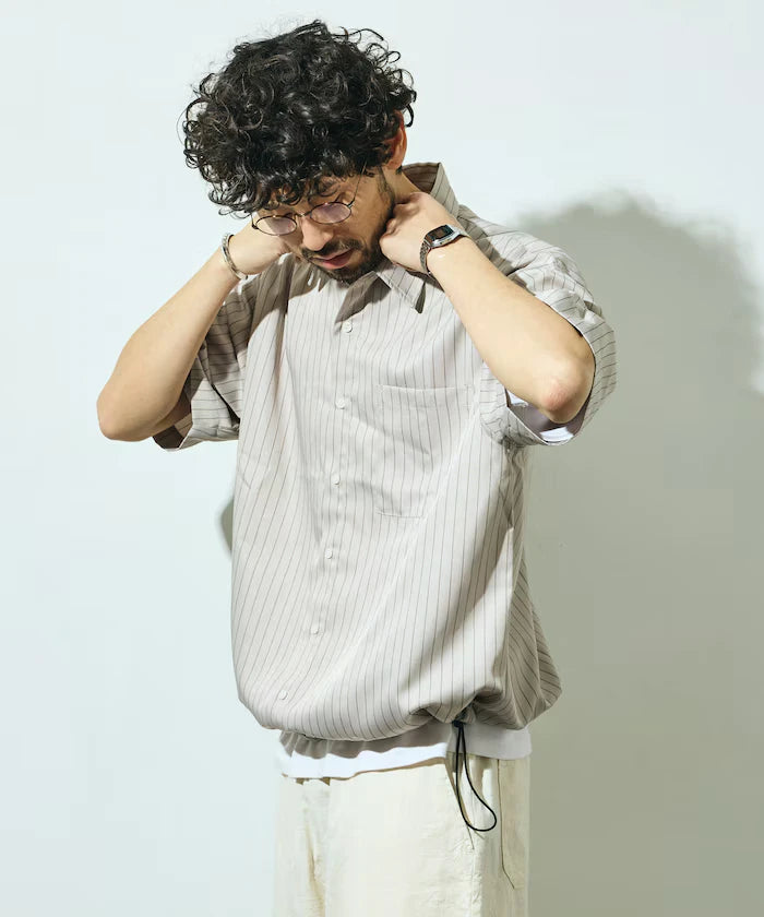 Spindle Stripe Short Sleeve Shirt / Compatible with Setup