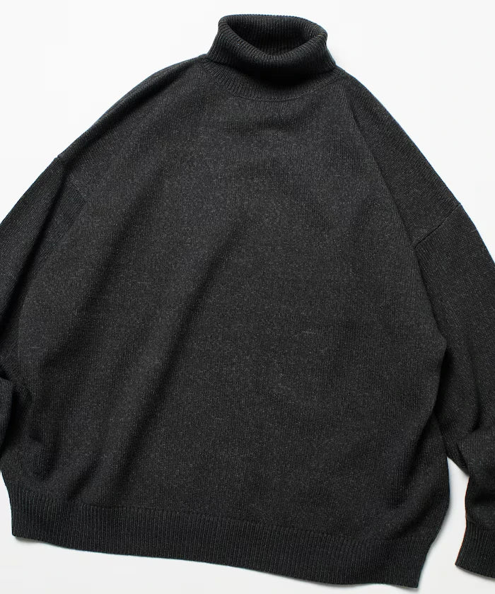 Relaxed Fit Easy Care Washable Turtleneck Knit