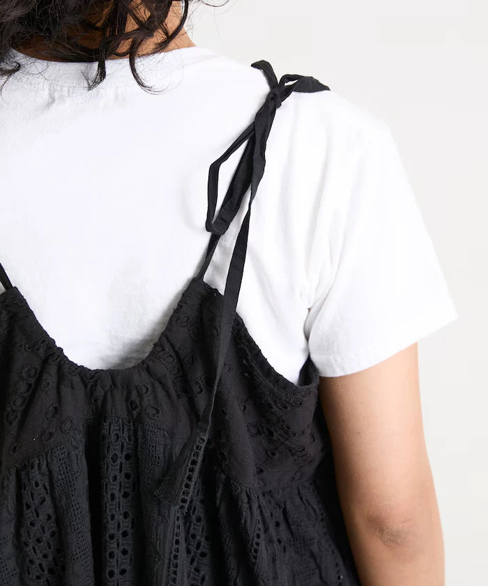 India Shifraretiard Shoulder Ribbon Camisole Dress
