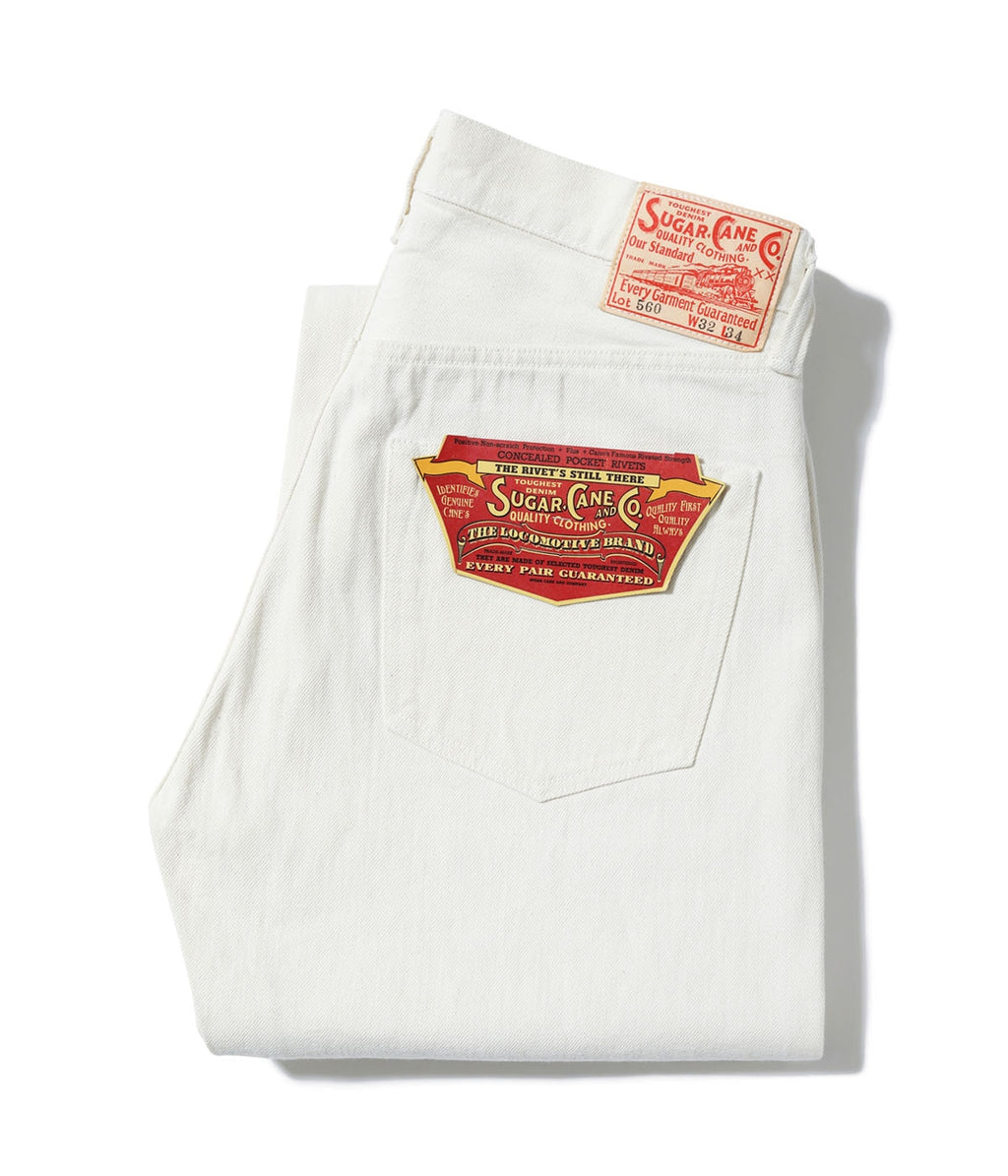13oz. White Denim '1947 Model' (Regular Straight)