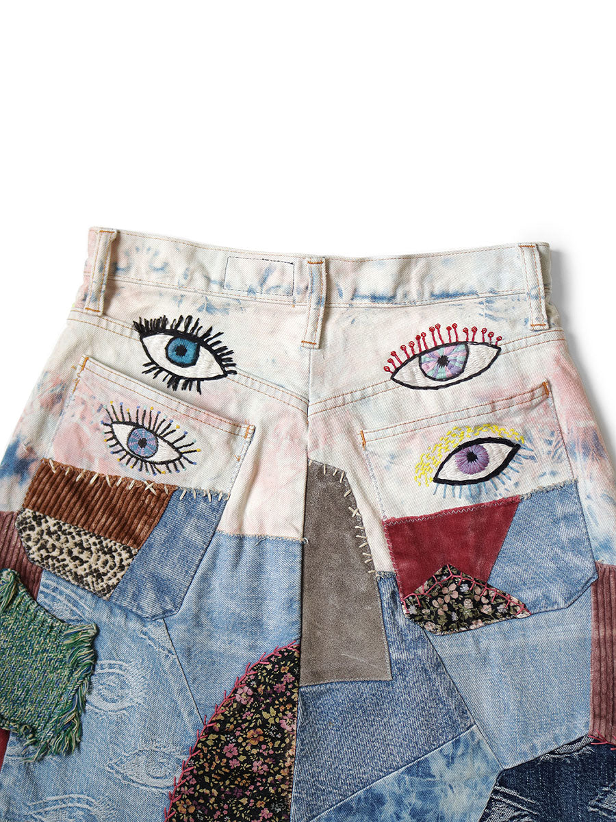 14oz Denim Tie-Dye Mini Skirt (SPEAKEASY Remake...)