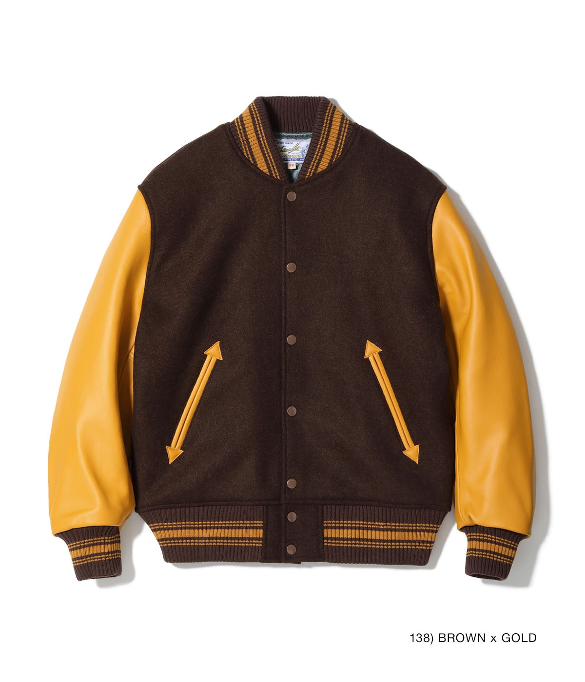 30oz. WOOL MELTON AWARD JACKET “SOLID”