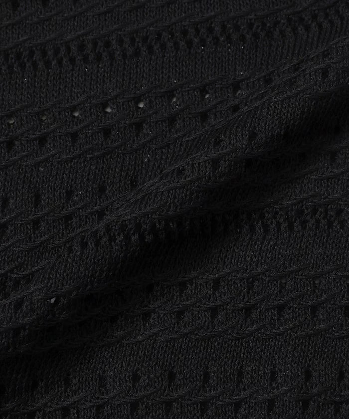 Big Silhouette Short Sleeve Knit Polo Shirt