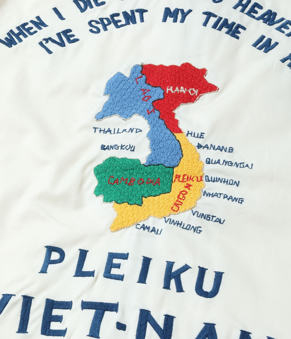 Mid 1960s Style Cotton Vietnam Jacket “VIETNAM MAP”